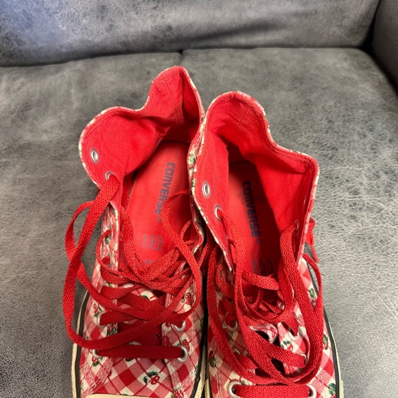 Converse ASO Luna Lovegood Strawberry Cherry Hi Top Sneakers - Picture 6 of 11